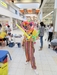 Balonkový klaun v obchodním centru